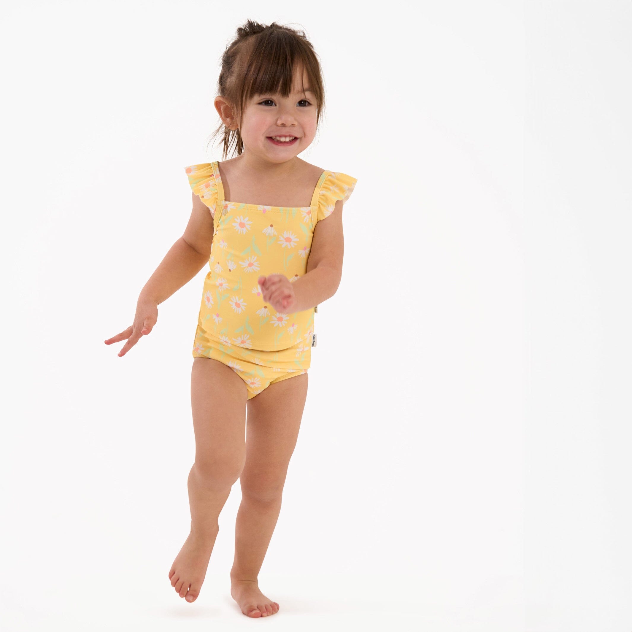 2-Piece Toddler Girls Daises Swimsuit