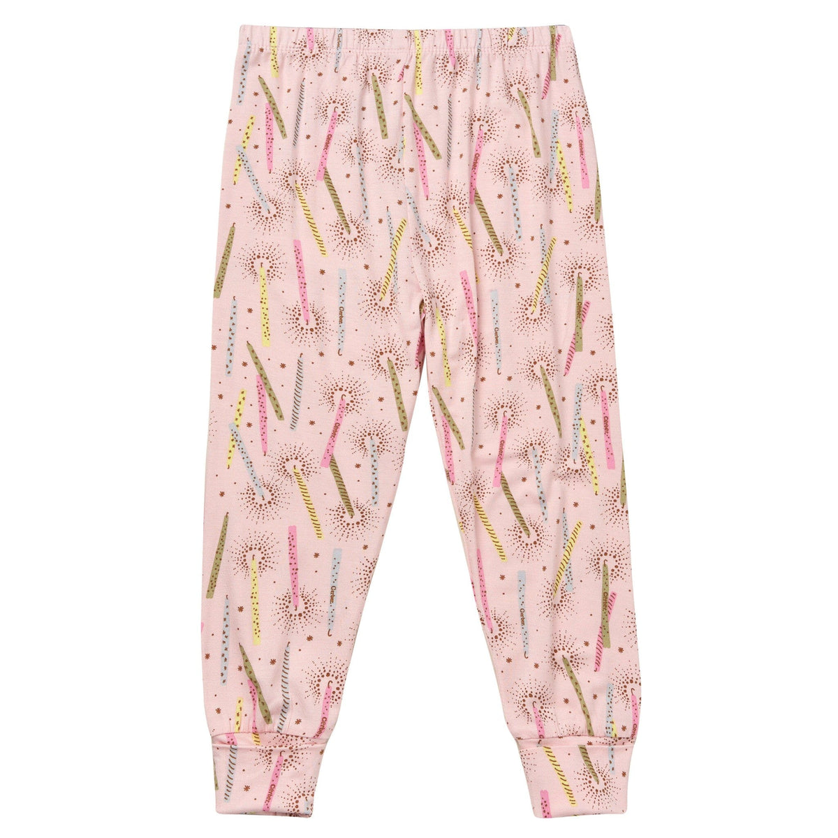 2-Piece Toddler Girls Pink Candle Tight Fitting Pajamas Sleepwear Gerber® 