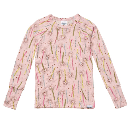 2-Piece Infant & Toddler Girls Pink Candle Snug Fit Pajamas