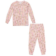 2-Piece Toddler Girls Pink Candle Tight Fitting Pajamas Sleepwear Gerber® 