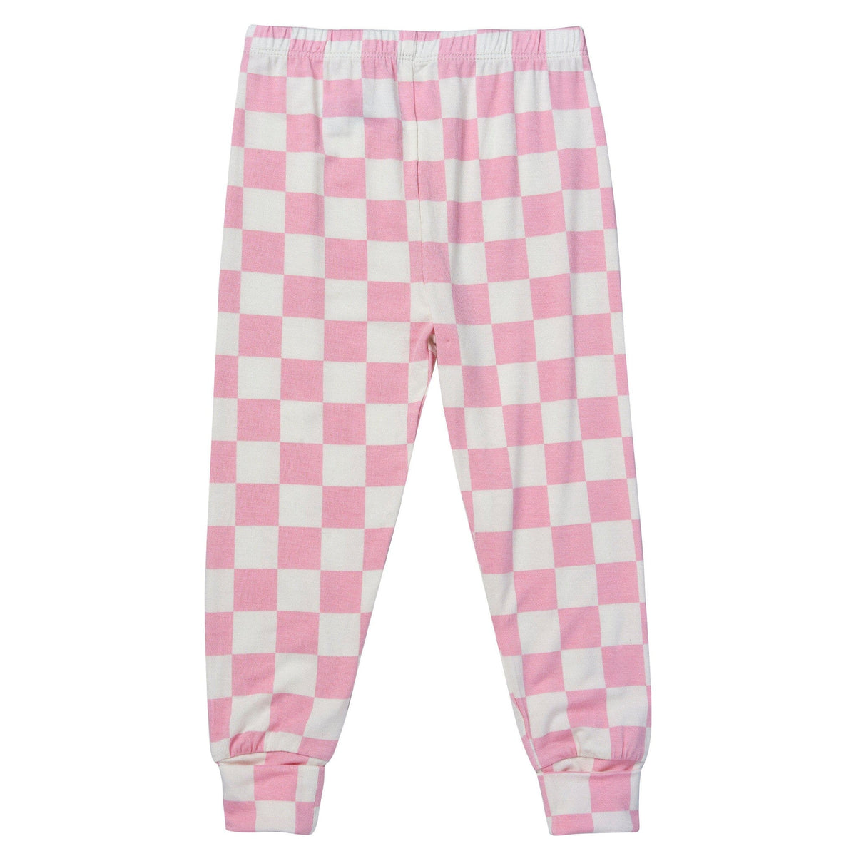 2-Piece Toddler Girls Pink Check Tight Fitting Pajamas Sleepwear Gerber® 