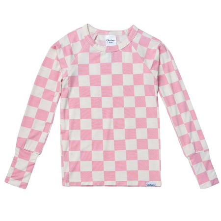 2-Piece Infant & Toddler Girls Pink Check Snug Fit Pajamas