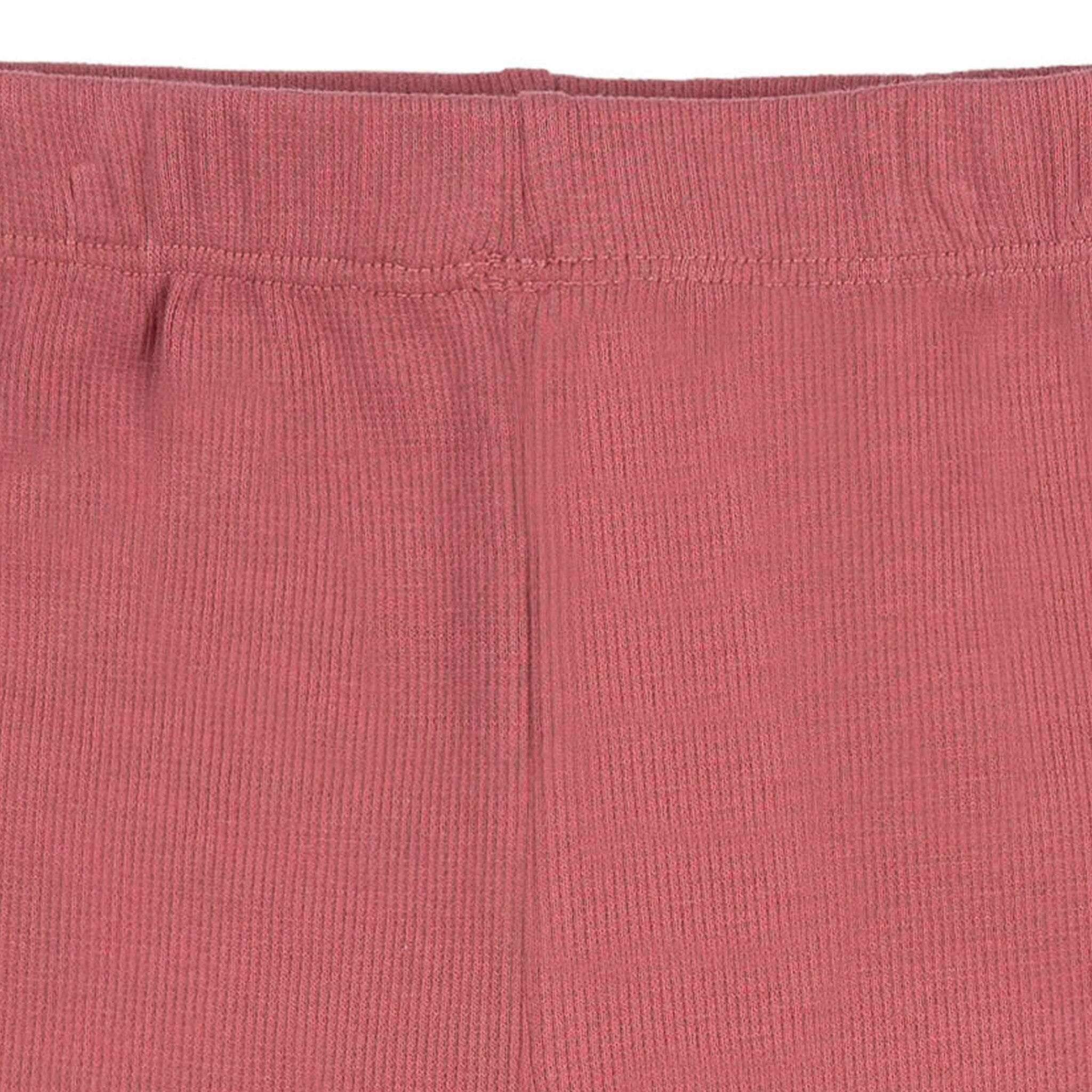 2-Piece Toddler Girls Pink Quilted Top & Flare Legging Set