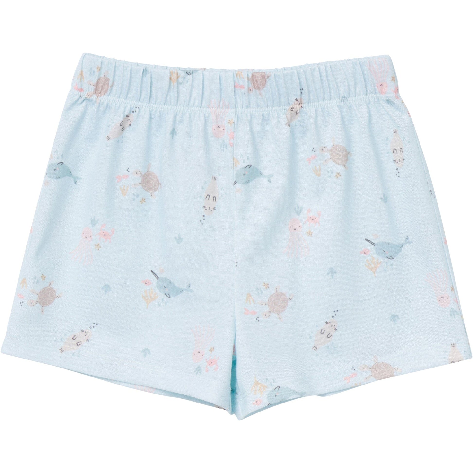 2-Piece Toddler Girls Sea Button Up Pajama Shorts Set Sleepwear Gerber® 