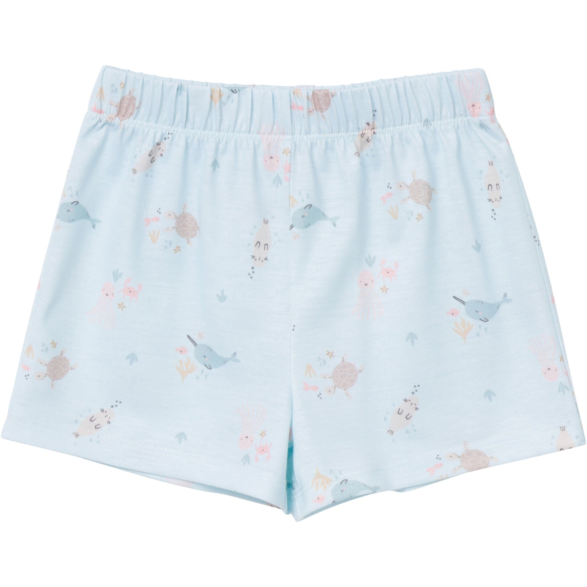 2-Piece Toddler Girls Sea Button Up Pajama Shorts Set Sleepwear Gerber® 