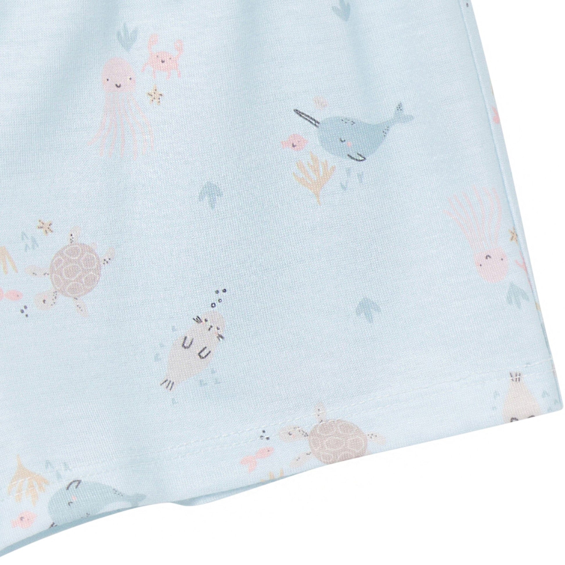 2-Piece Toddler Girls Sea Button Up Pajama Shorts Set Sleepwear Gerber® 