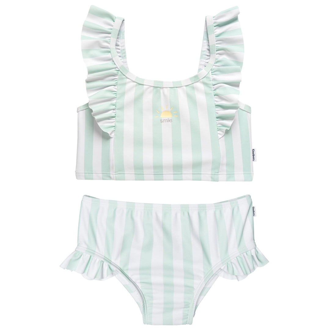 2-Piece Toddler Girls Stripe Swimsuit