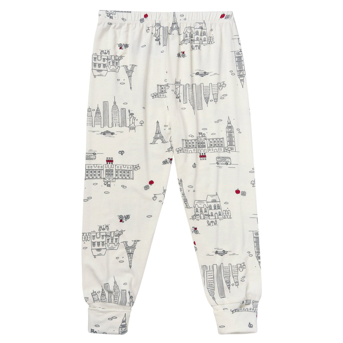 2-Piece Toddler Neutral Ivory City Tight Fitting Pajamas Sleepwear Gerber® 