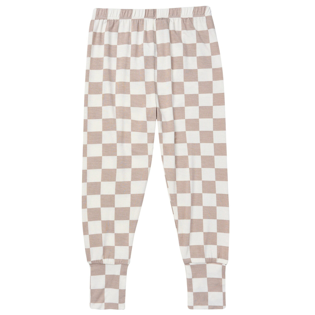 2-Piece Toddler Neutral Taupe Check Tight Fitting Pajamas Sleepwear Gerber® 