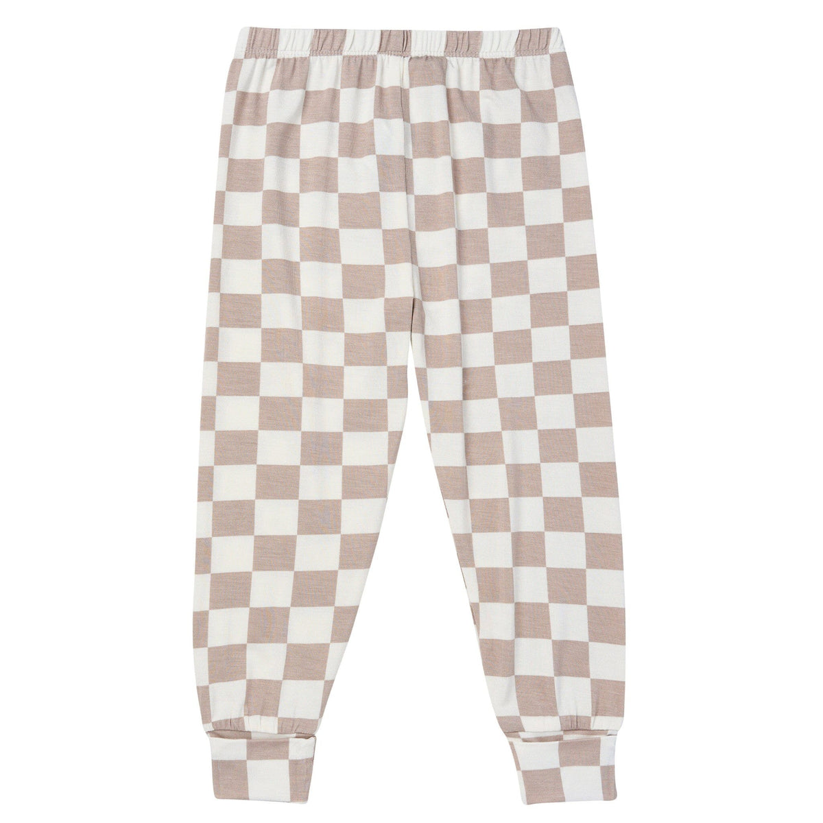 2-Piece Toddler Neutral Taupe Check Tight Fitting Pajamas Sleepwear Gerber® 