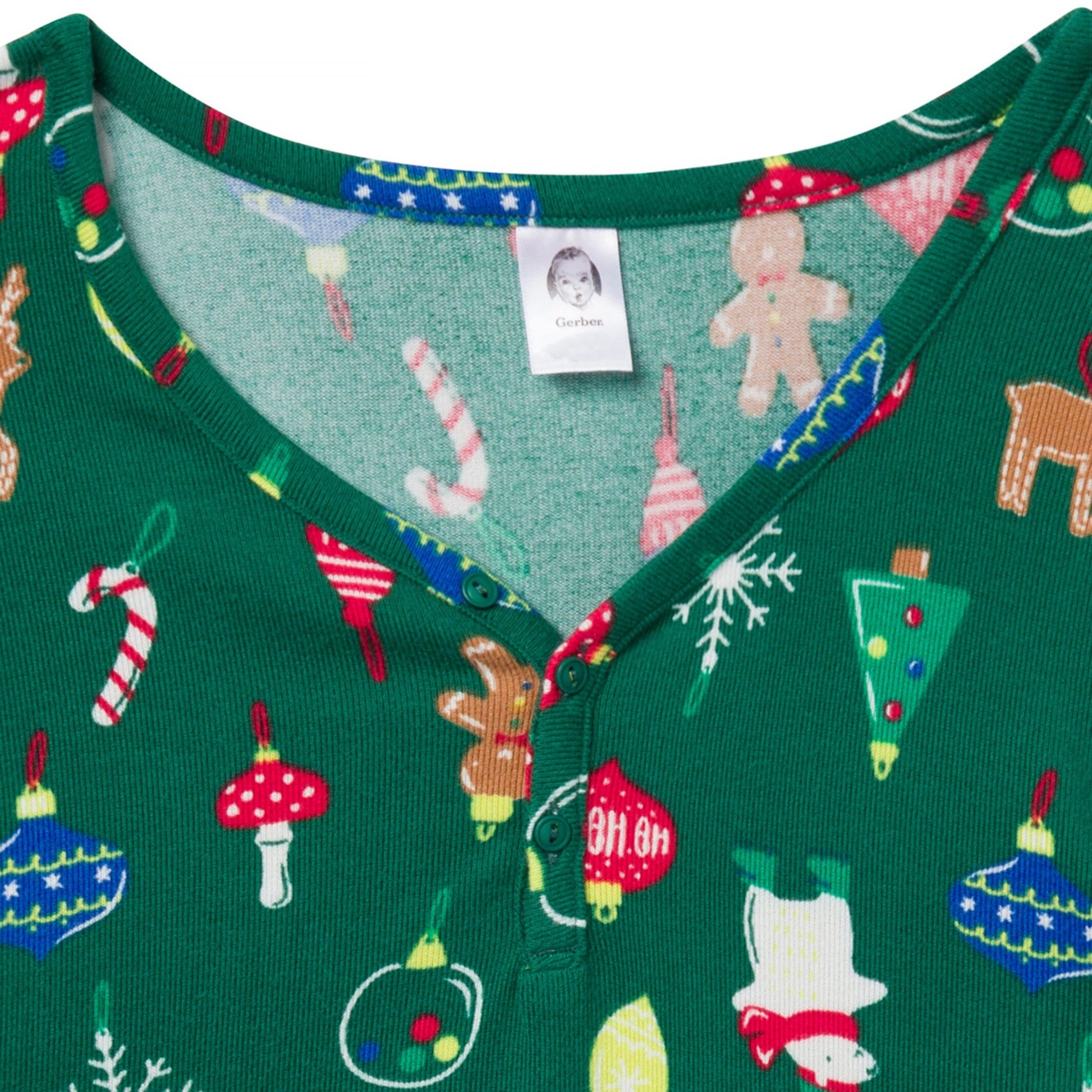 2-Piece Women's Ornaments Holiday Family Pajamas