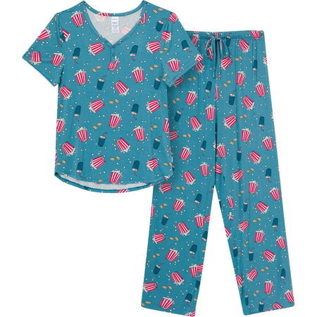 2-Piece Women's Movie Night Pajama Set