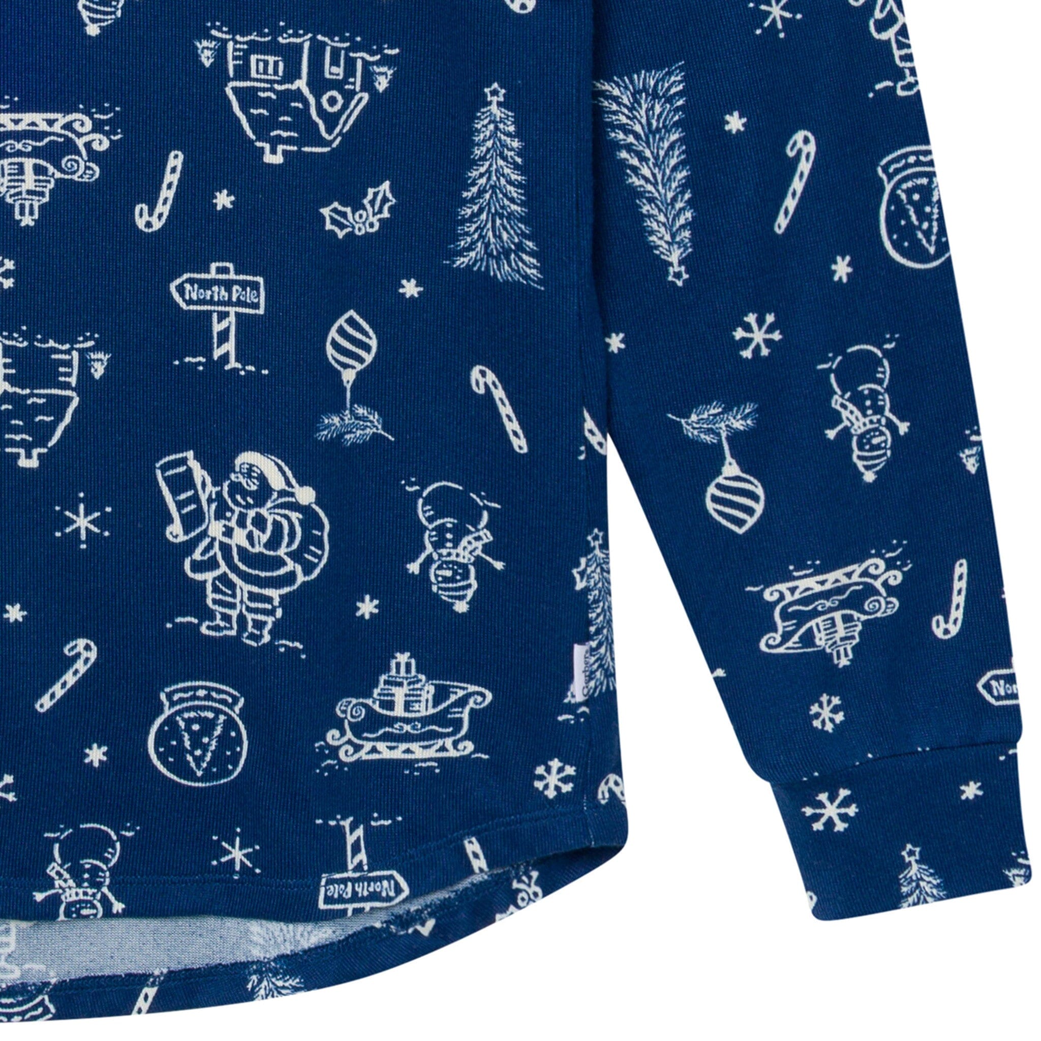 2-Piece Women's Navy Toile Hacci Pajamas Sleepwear Gerber® 