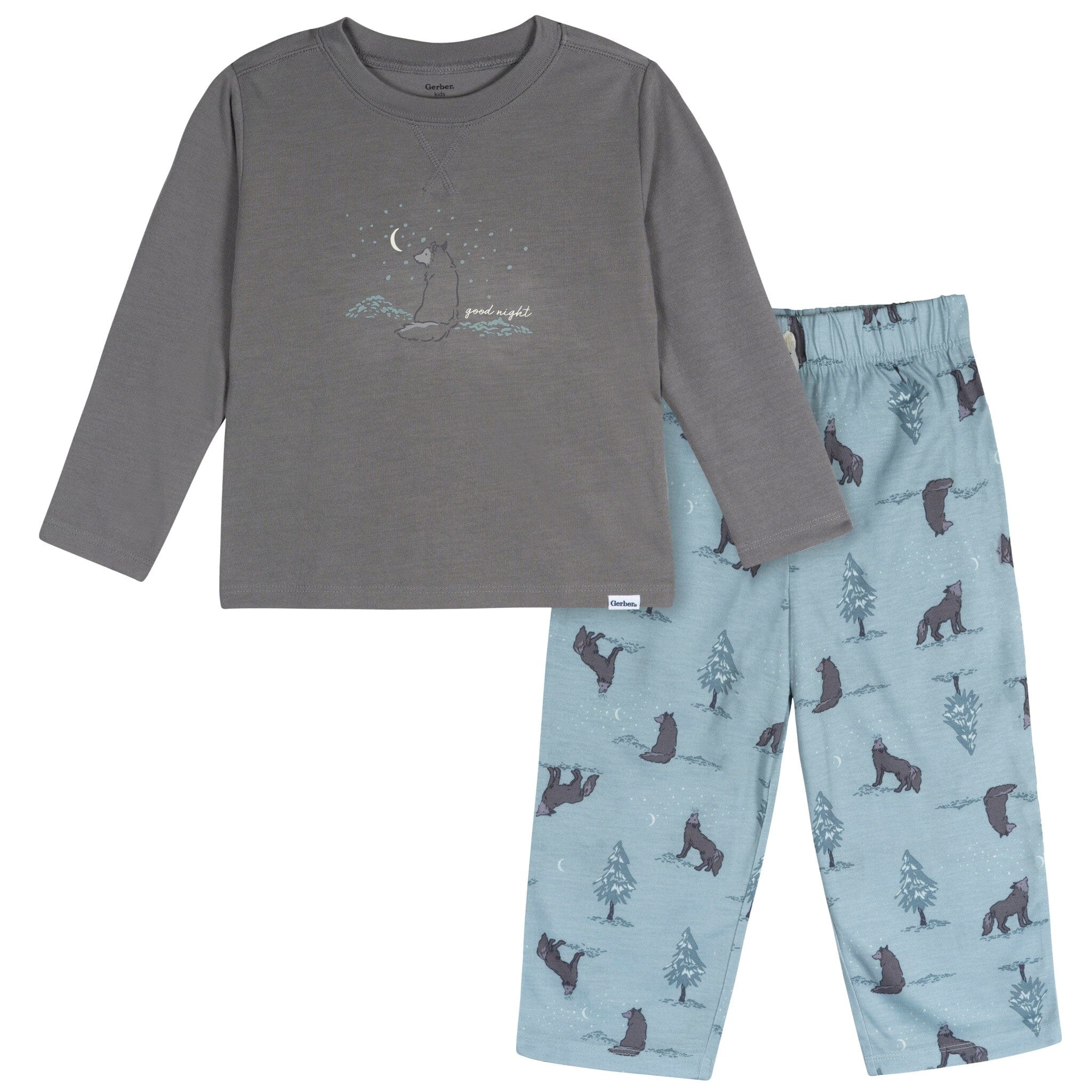 2- Toddler Boys Wolf Pajama Set Gerber® 