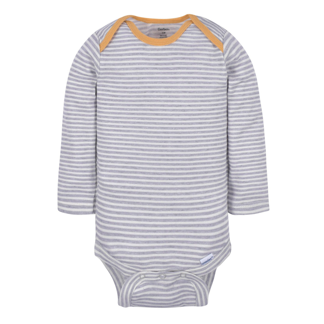 3- Baby Boys Hedgehog Long Sleeve Onesies® Bodysuits