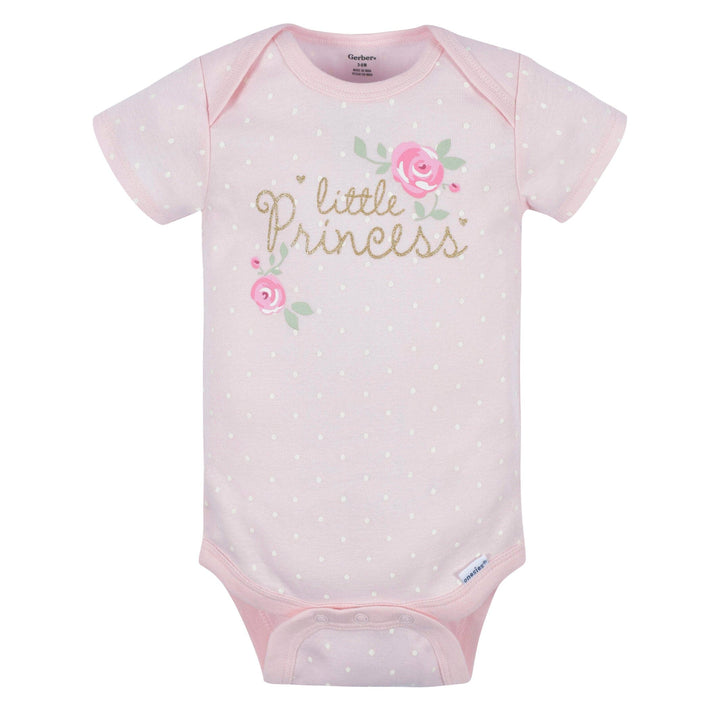 3- Baby Girls Floral Short Sleeve Onesies® Bodysuits