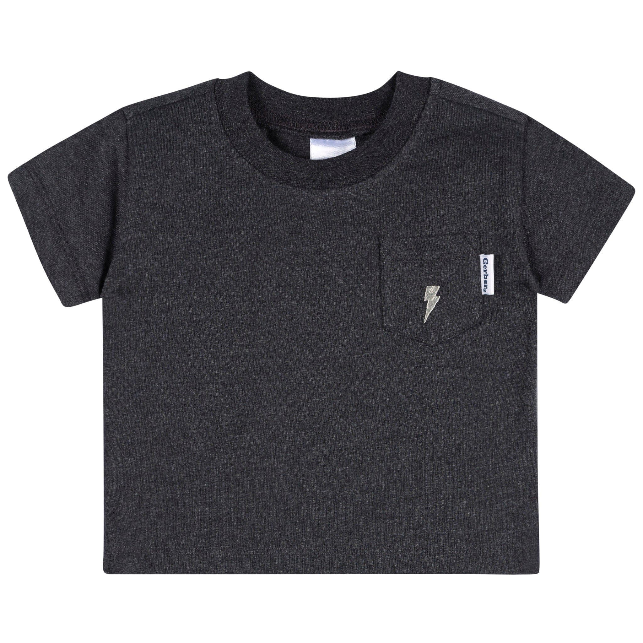 3-Pack Baby & Toddler Boys Black, Gray and White Short Sleeve T-Shirts tops Gerber® 