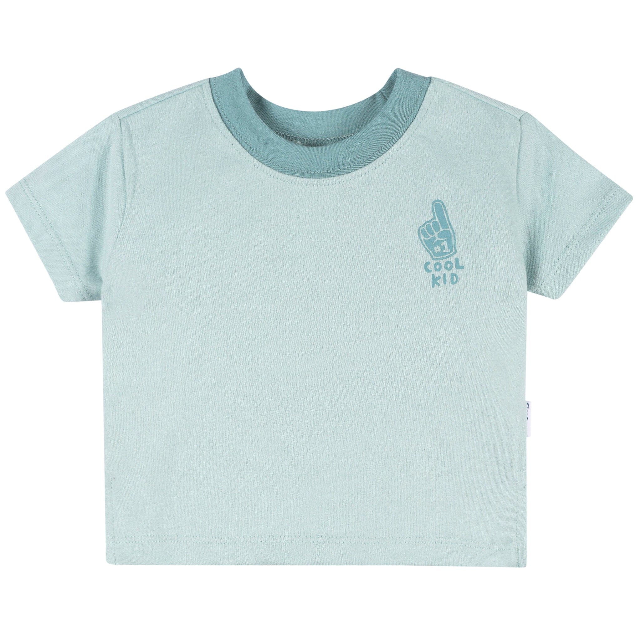 3-Pack Baby & Toddler Boys Blue and Gray Short Sleeve T-Shirts tops Gerber® 