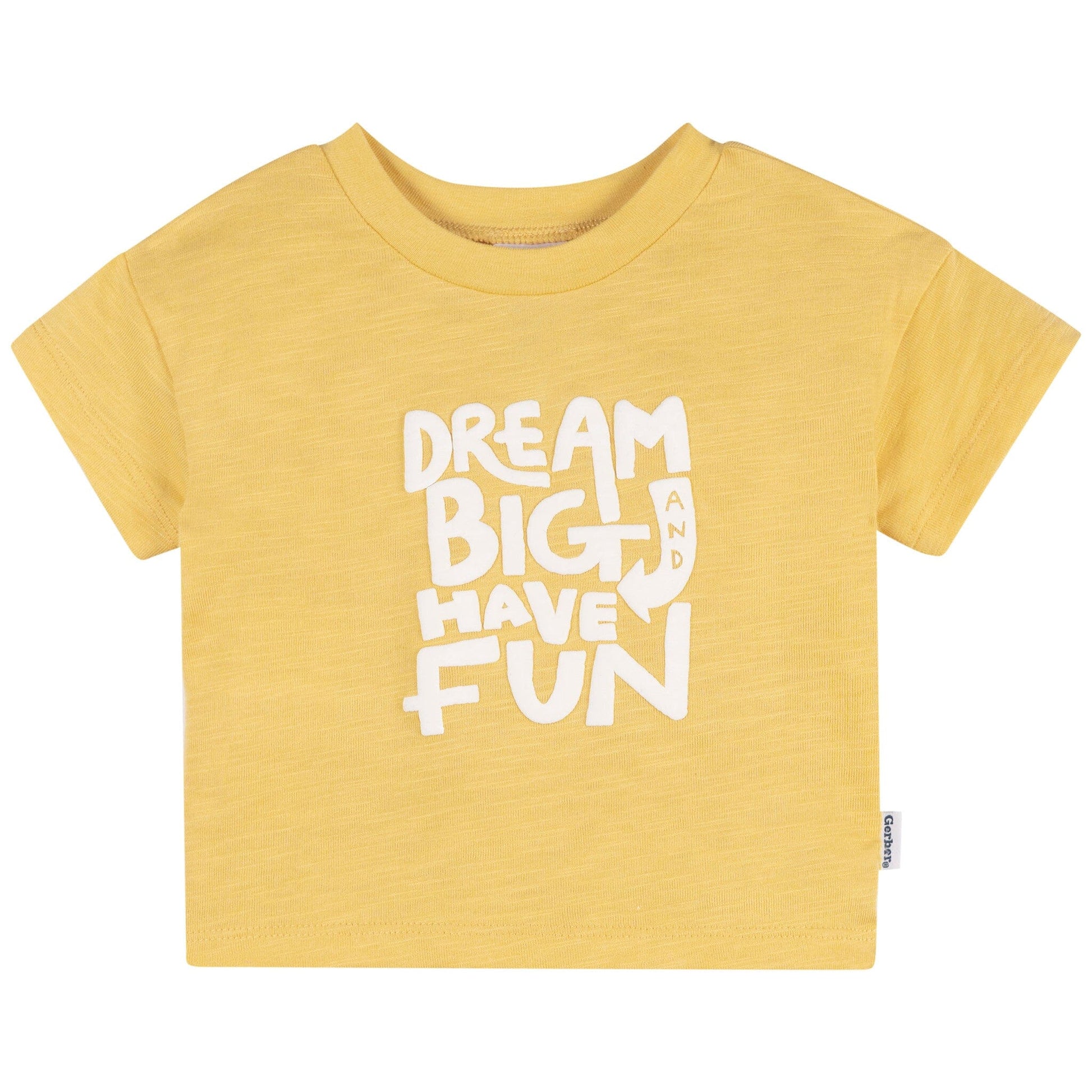 3-Pack Baby & Toddler Boys Blue, Gray and Yellow Short Sleeve T-Shirts tops Gerber® 
