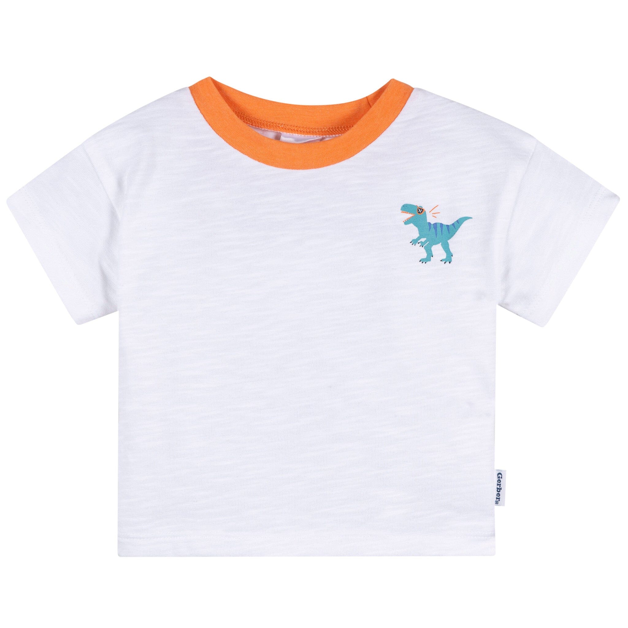 3-Pack Baby & Toddler Boys Blue, Green and White Short Sleeve T-Shirts tops Gerber® 