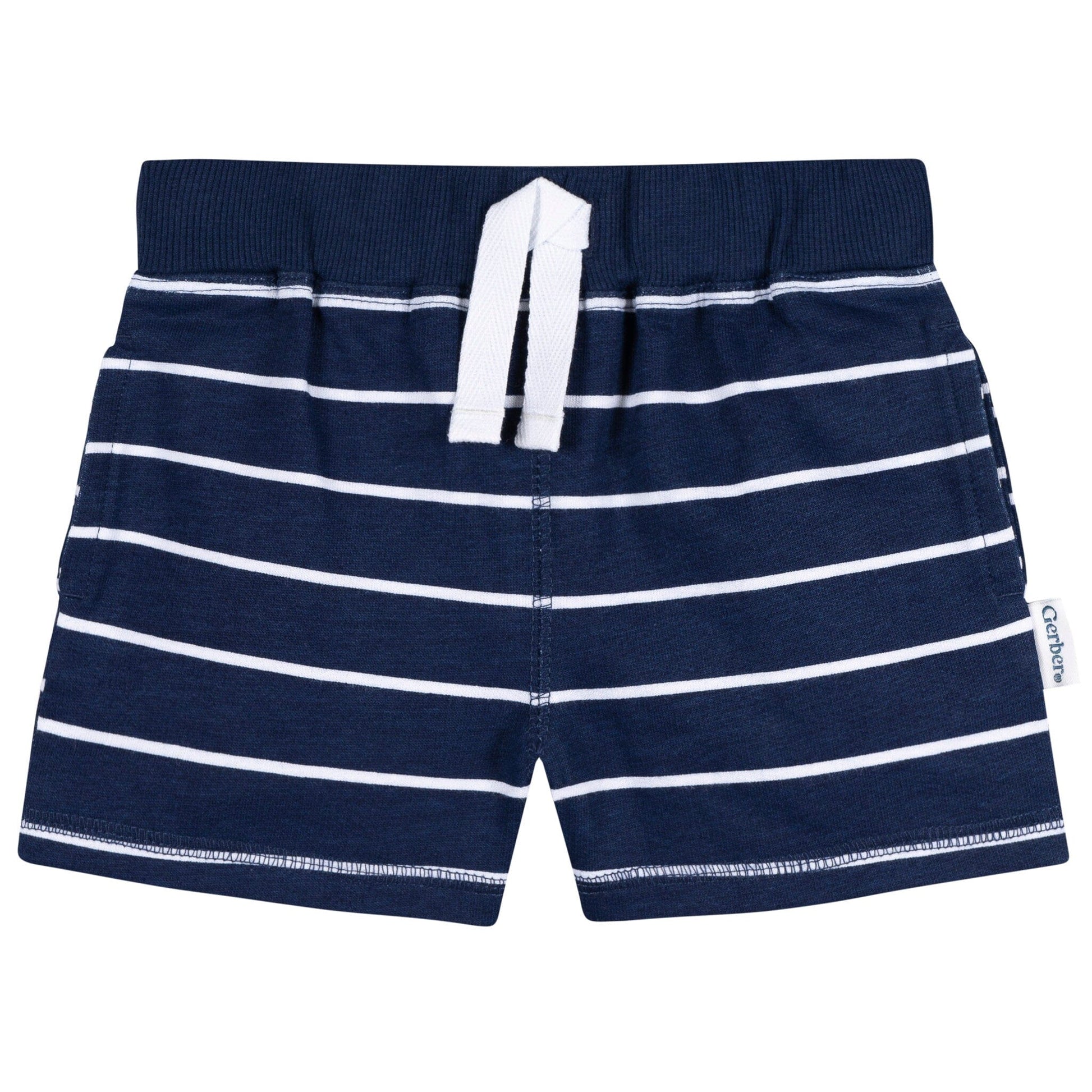 3-Pack Baby & Toddler Boys Blue & Red Knit Shorts Pants & Bottoms Gerber® 