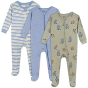 3-Pack Baby & Toddler Boys Dino Snug Fit Footed Pajamas sleepwear Gerber® 