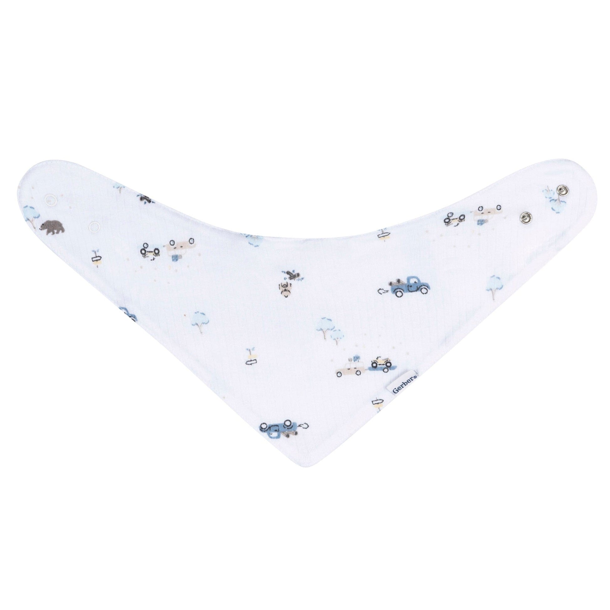 3-Pack Baby Boys Road Trip Bandana Bib Bibs & Burp Cloths Gerber® 