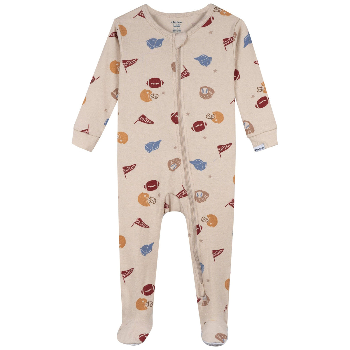3-Pack Baby & Toddler Boys Sports Snug Fit Footed Pajamas sleepwear Gerber® 