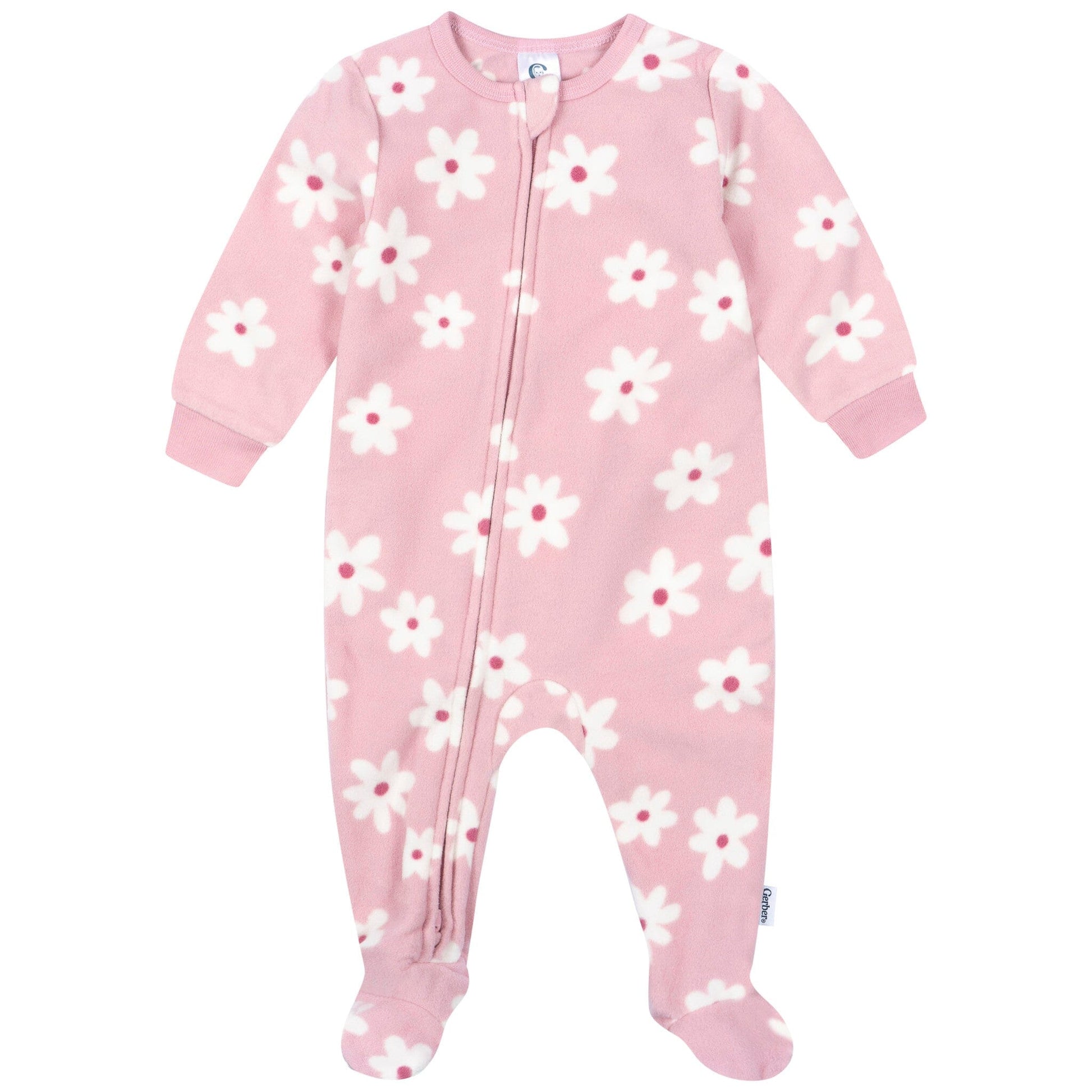 3-Pack Baby & Toddler Girls Cherries Footless Fleece Pajamas Sleepwear Gerber® 