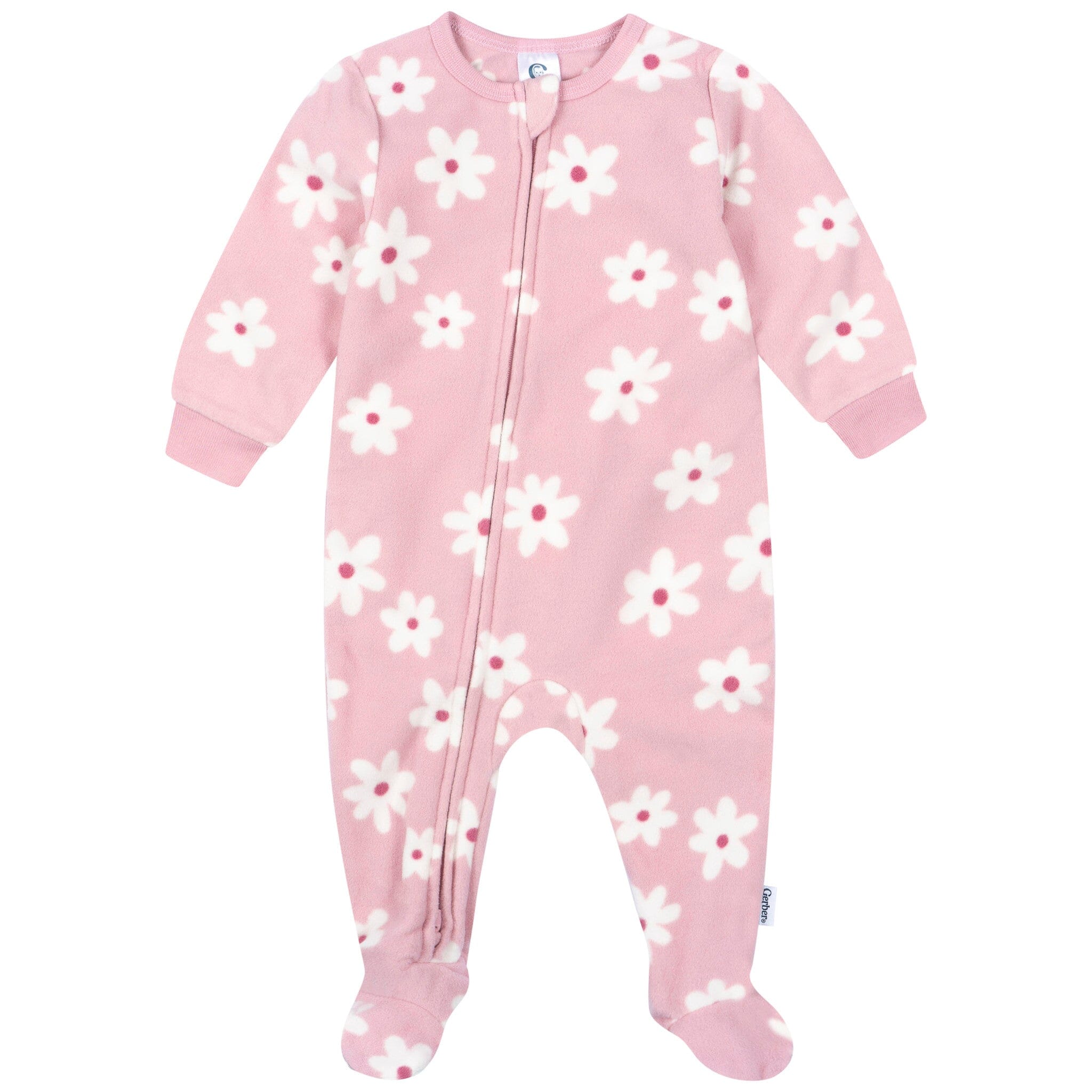 3-Pack Baby & Toddler Girls Cherries Footless Fleece Pajamas Sleepwear Gerber® 