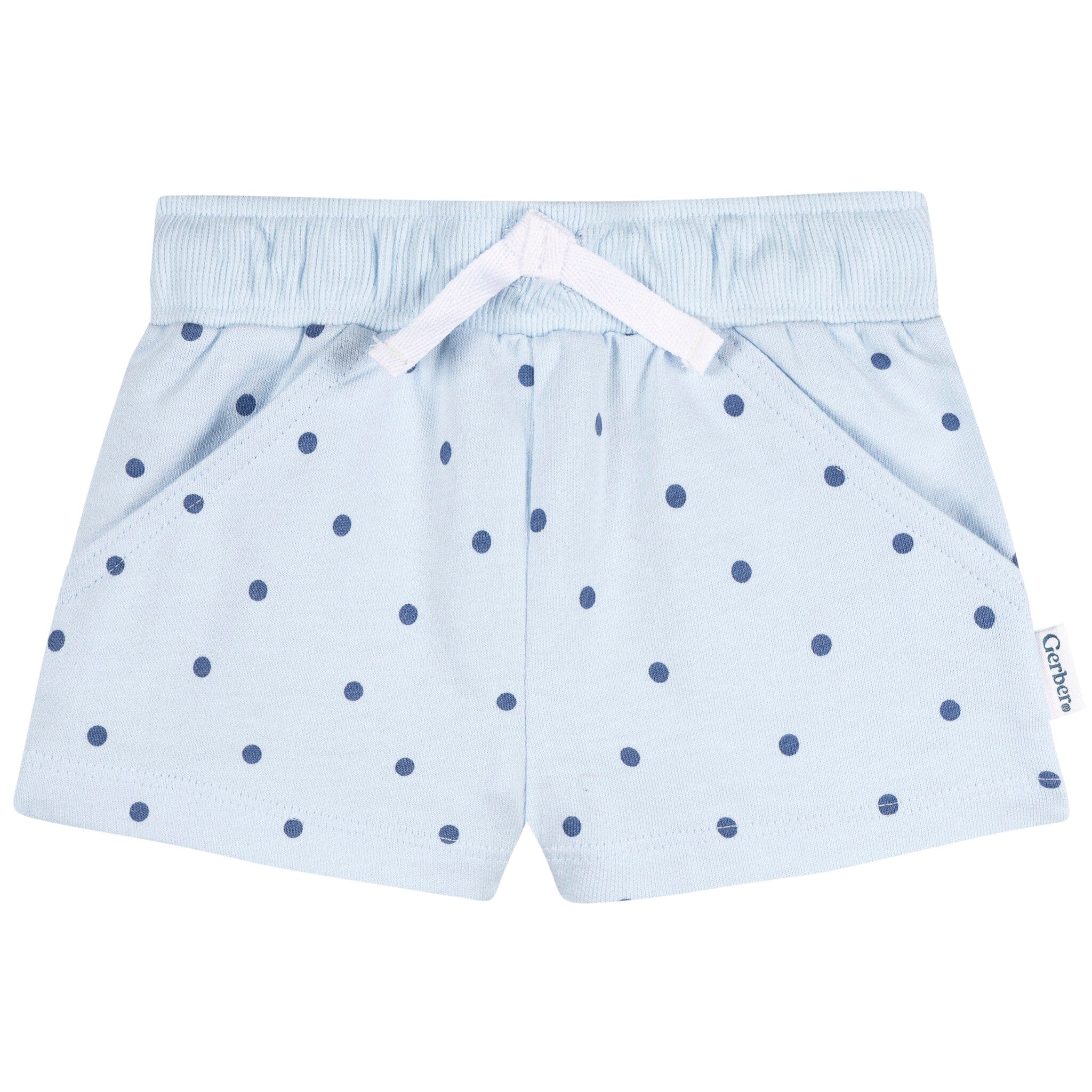 3-Pack Baby & Toddler Girls Coral Floral Knit Shorts Pants & Bottoms Gerber® 