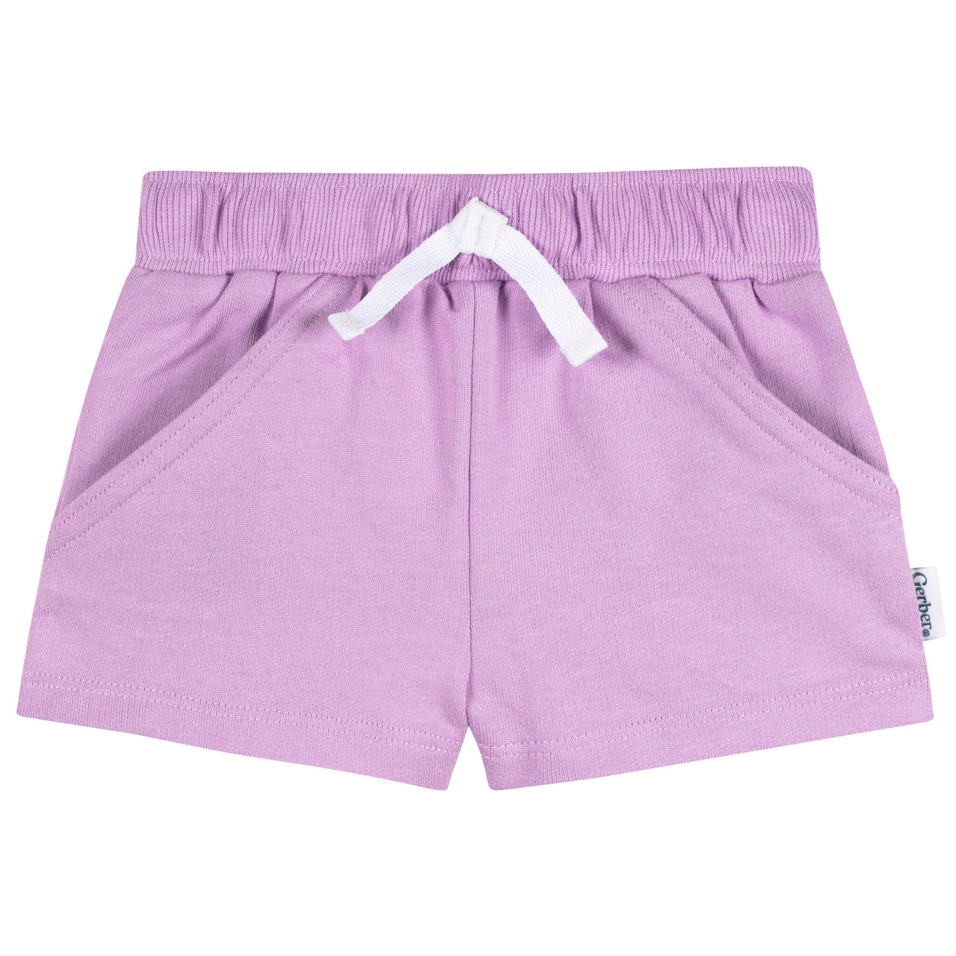 3-Pack Baby & Toddler Girls Coral Floral Knit Shorts Pants & Bottoms Gerber® 