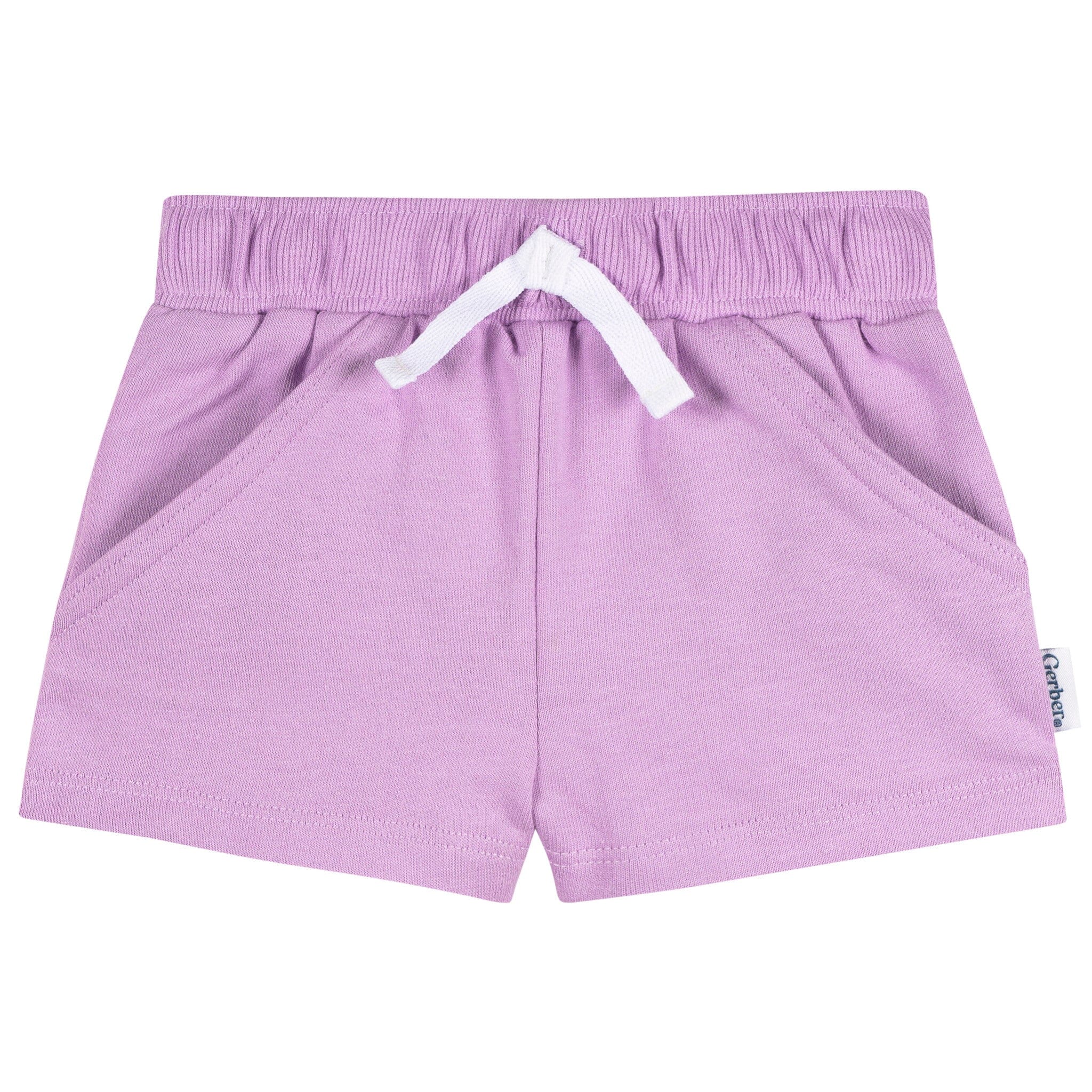 3-Pack Baby & Toddler Girls Coral Floral Knit Shorts Pants & Bottoms Gerber® 