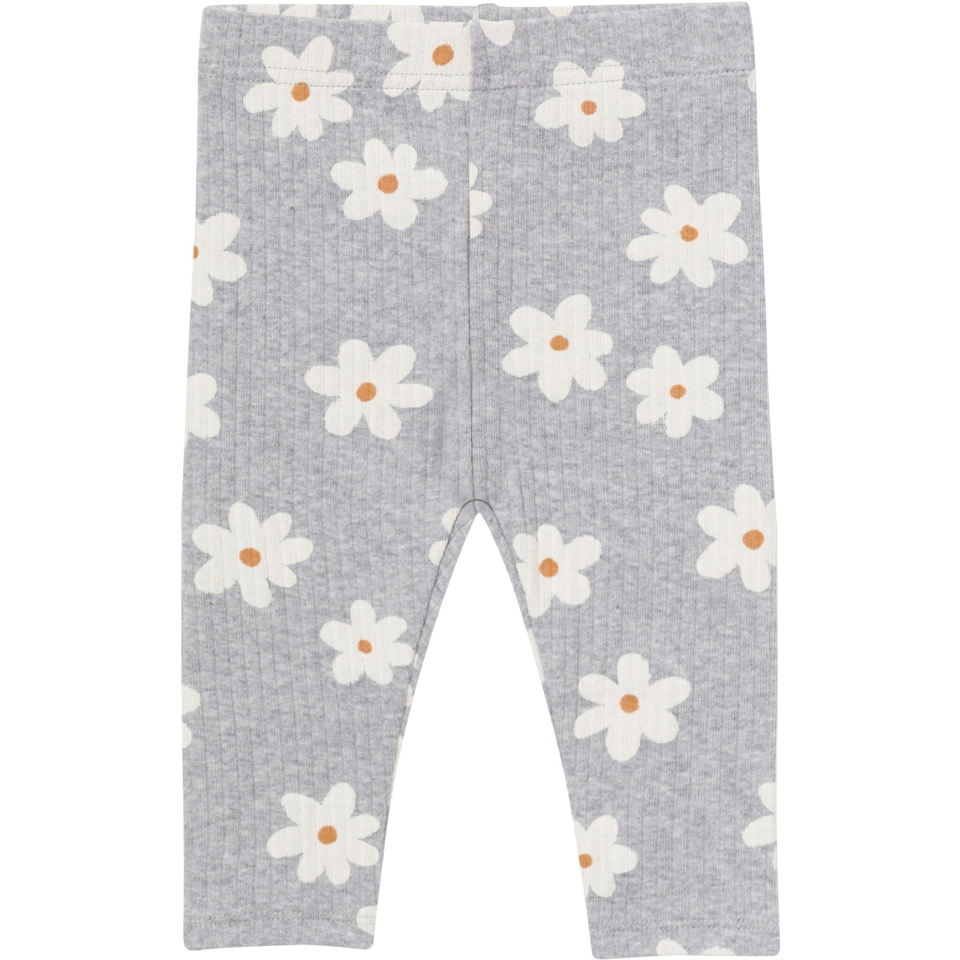 3-Pack Baby & Toddler Girls Gray Flowers, Cream and Black Textured Leggings bottoms Gerber® 