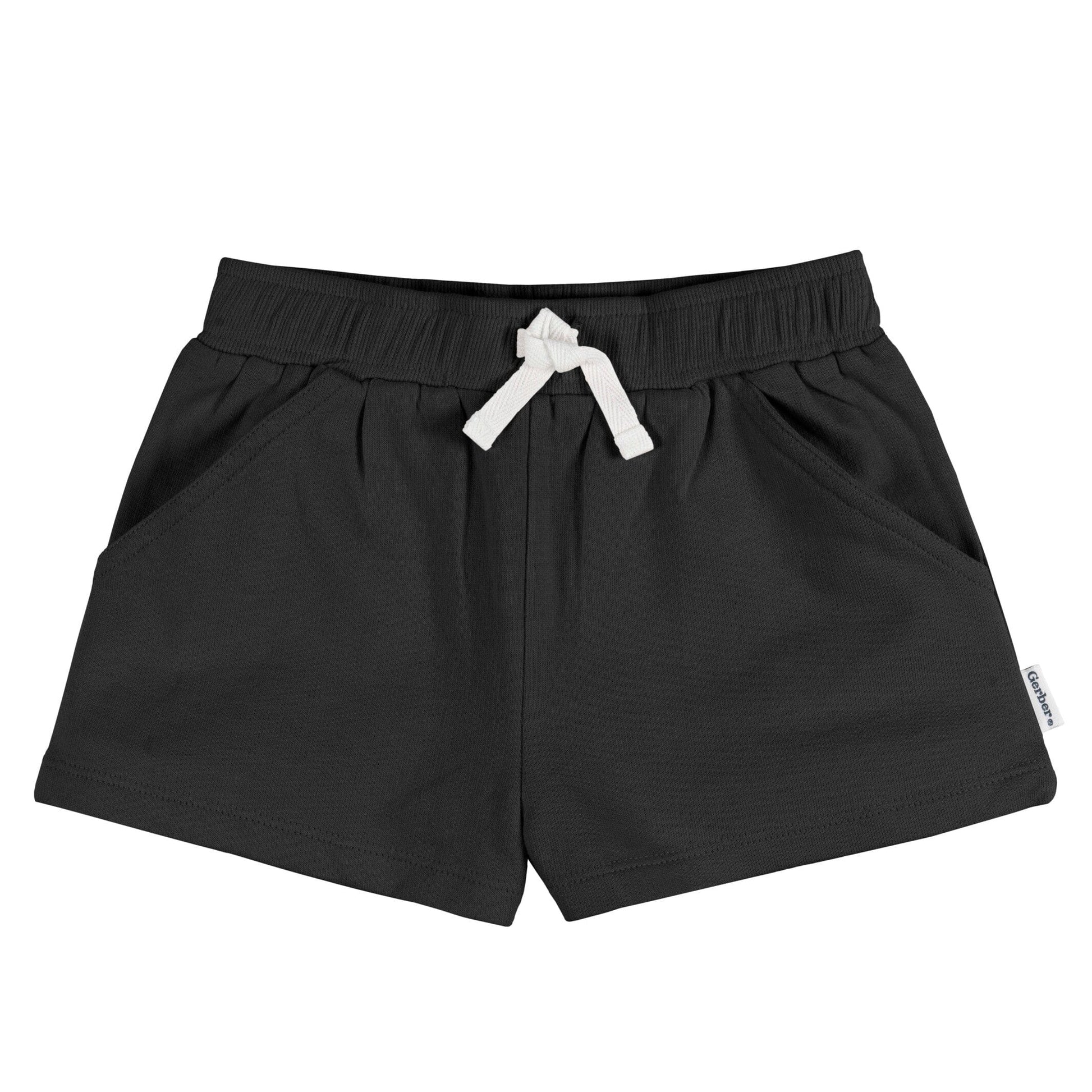 3-Pack Baby & Toddler Girls Grey/Pink/Black Knit Short