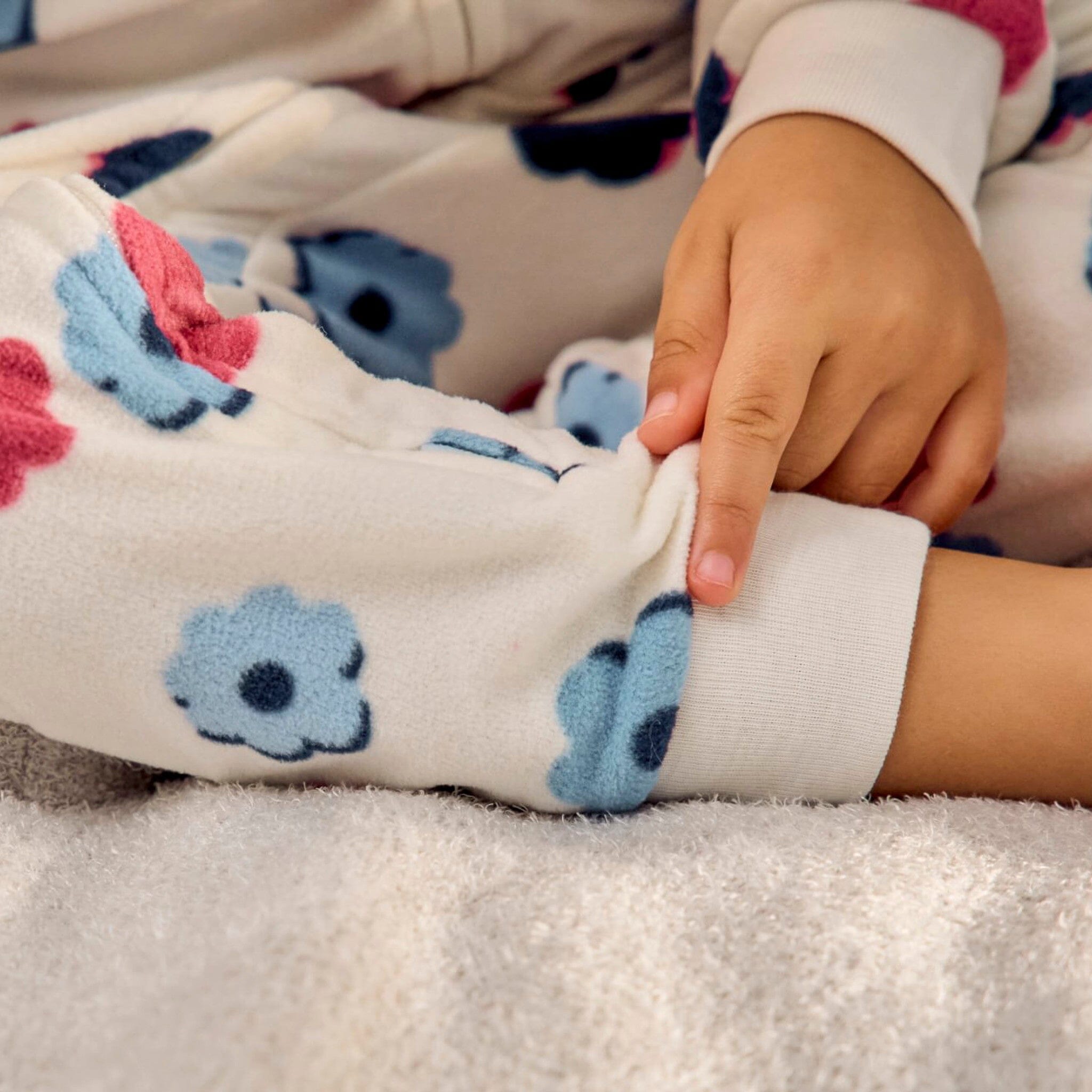 3-Pack Baby & Toddler Girls Hearts Footless Fleece Pajamas Sleepwear Gerber® 