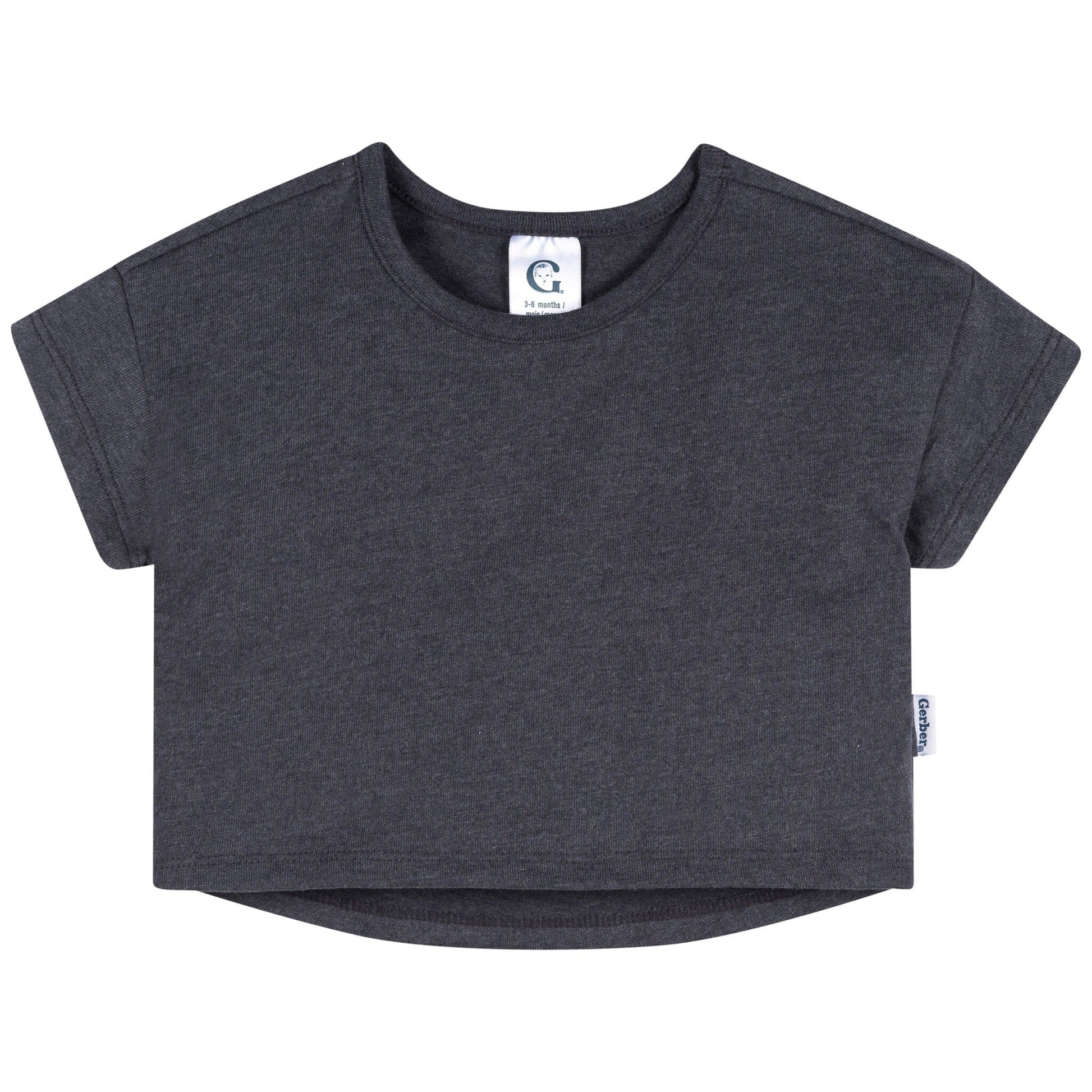 3-Pack Baby & Toddler Girls Pink, Gray and White Short Sleeve Shirts tops Gerber® 