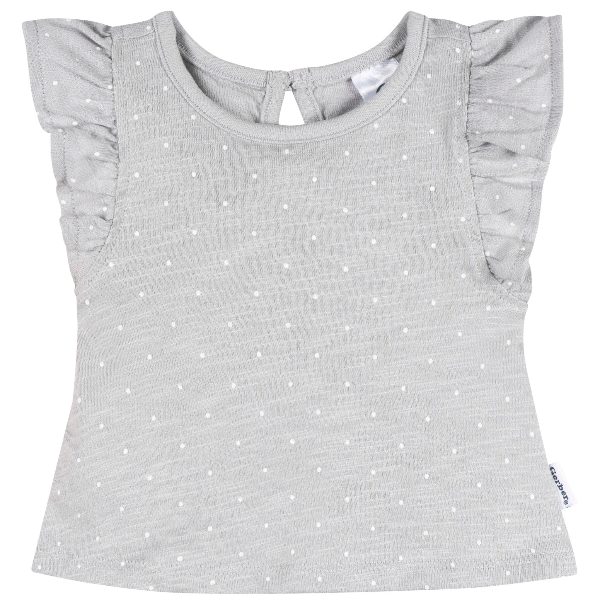 3-Pack Baby & Toddler Girls Pink Strawberries Short Sleeve Shirts tops Gerber® 