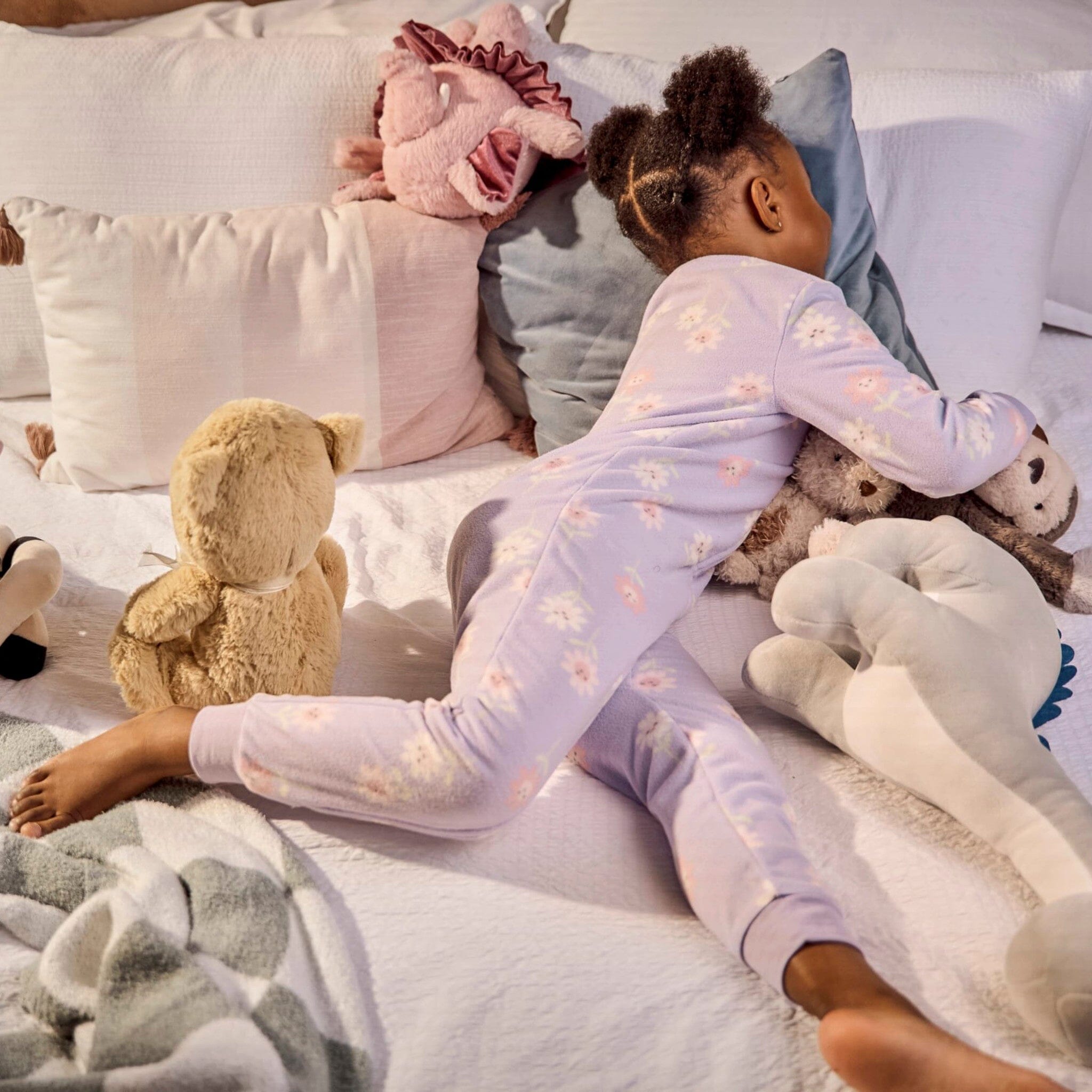3-Pack Baby & Toddler Girls Princess Footless Fleece Pajamas Sleepwear Gerber® 