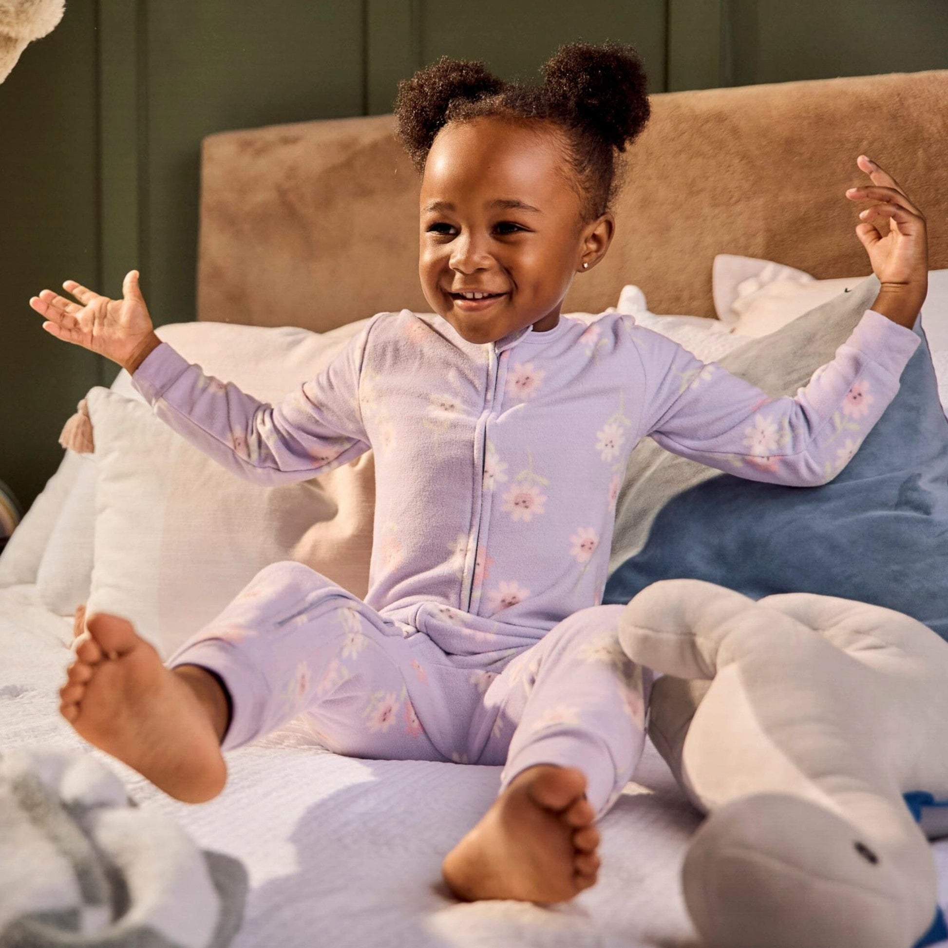 3-Pack Baby & Toddler Girls Princess Footless Fleece Pajamas Sleepwear Gerber® 