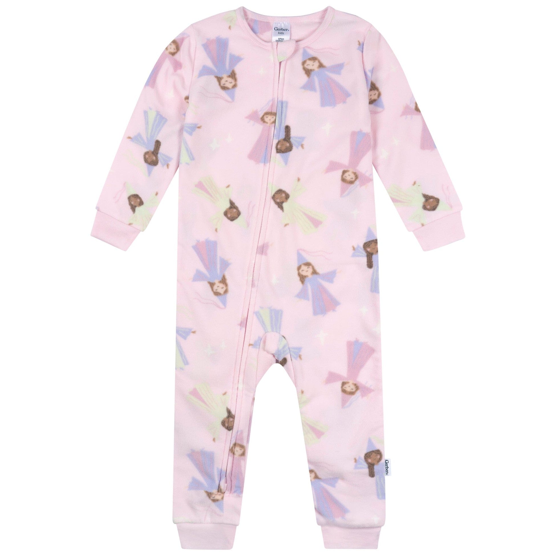 3-Pack Baby & Toddler Girls Princess Footless Fleece Pajamas Sleepwear Gerber® 