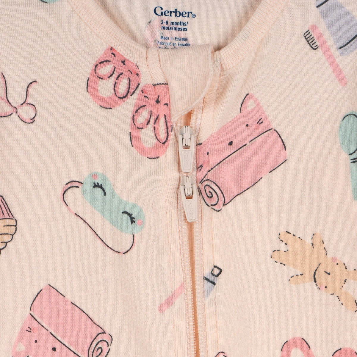 3-Pack Baby & Toddler Girls Sleepover Snug Fit Footed Pajamas sleepwear Gerber® 