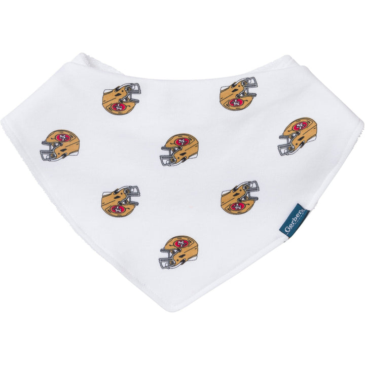 3-Pack Baby Neutral 49Ers Bibs and Burp Cloth Set NFL NFL 