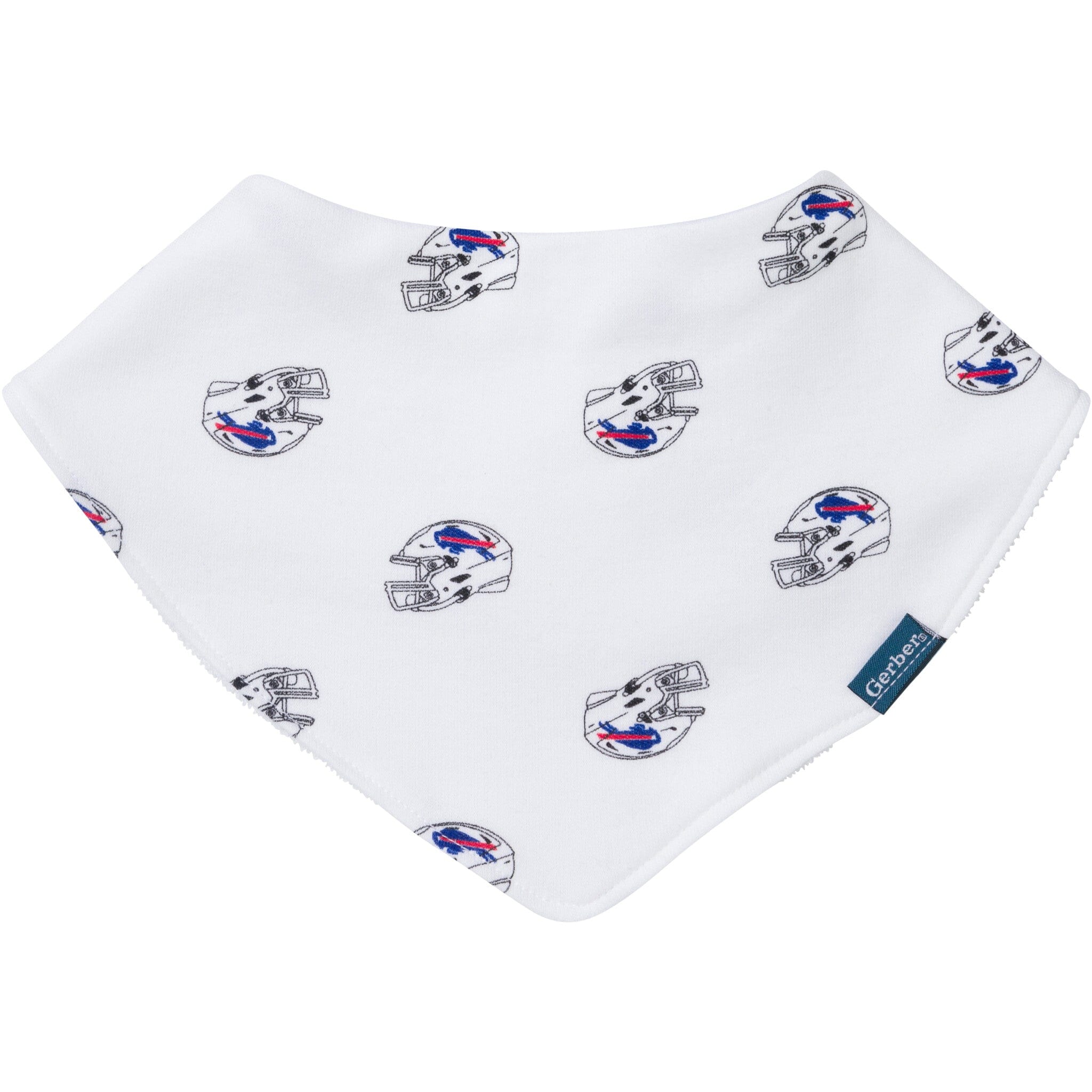 3-Pack Baby Neutral Buffalo Bills Bibs and Burp Cloth Set NFL NFL 