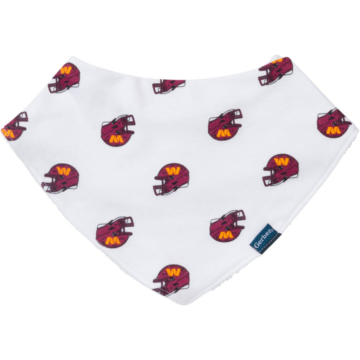 3-Pack Baby Neutral Commanders Bibs and Burp Cloth Set NFL NFL 