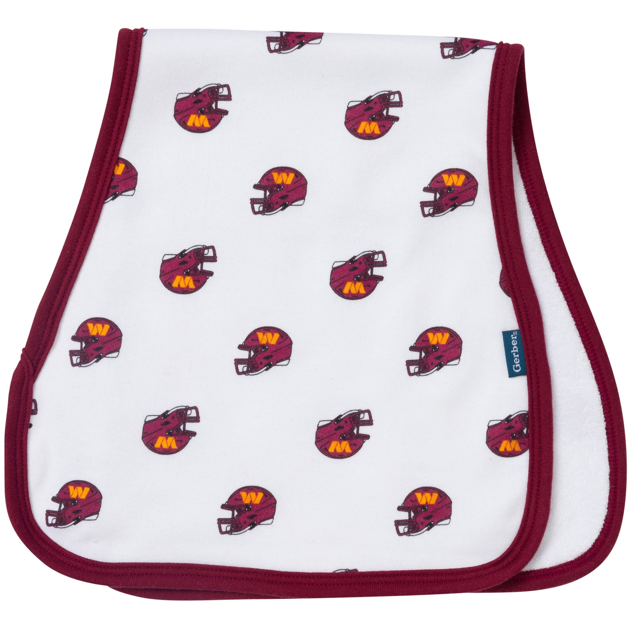 3-Pack Baby Neutral Commanders Bibs and Burp Cloth Set NFL NFL 