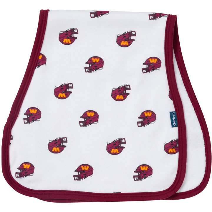 3-Pack Baby Neutral Commanders Bibs and Burp Cloth Set NFL NFL 