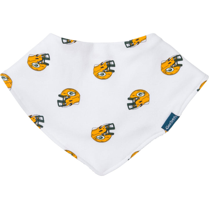3-Pack Baby Neutral Green Bay Packers Bibs and Burp Cloth Set NFL NFL 