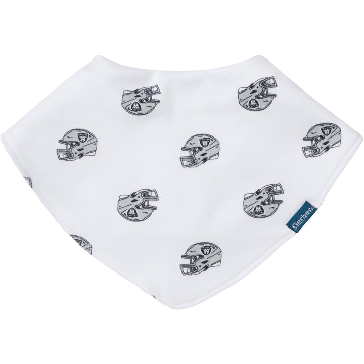 3-Pack Baby Neutral Las Vegas Raiders Bibs and Burp Cloth Set NFL NFL 
