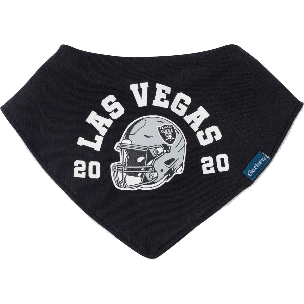 3-Pack Baby Neutral Las Vegas Raiders Bibs and Burp Cloth Set NFL NFL 
